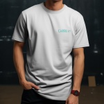 Beyaz Oversize Denizci Baskılı %100 Pamuklu T-Shirt - Görsel 2