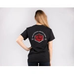 Gül Desen Sırt Baskılı %100 Pamuk Kaliteli Beyaz Kadın T-Shirt - Görsel 3