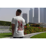 Gül Kuru Kafa Sırt Baskılı Desenli %100 Pamuk Siyah Erkek T-Shirt - Görsel 2