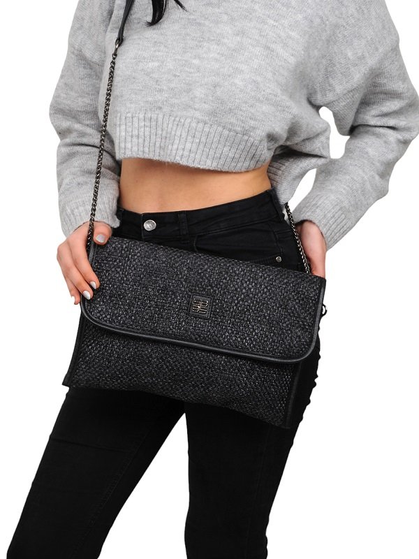 portfoy-hasir-siyah-omuz-canta