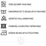 Açık Mavi Kot Pullu Çiçek İşlemeli Kapüşonlu Oversize Kot Ceket - Görsel 6