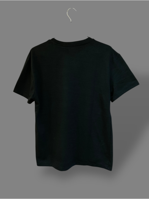 Basic Siyah Oversize Erkek T-Shirt - Görsel 3