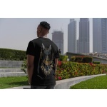Mısır Kedi Tanrıça Sırt Baskılı Desenli %100 Pamuk Erkek T-Shirt - Görsel 3
