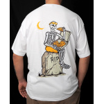 RIP Baskılı %100 Pamuk Kalite Beyaz Erkek T-Shirt
