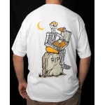 RIP Baskılı %100 Pamuk Kalite Beyaz Erkek T-Shirt