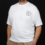 Never Give Up %100 Pamuk Kalite Beyaz Erkek T-Shirt - Görsel 2