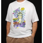 Özgürlük Anıtı %100 Pamuk Kalite Beyaz Erkek T-Shirt
