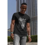 Basketbol Baskılı Desenli %100 Pamuk Beyaz Erkek T-shirt - Görsel 2