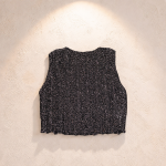 ÖRGÜ SİMLİ LACİVERT CROP - Görsel 4