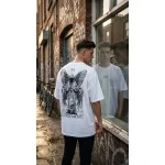 "Fate & Fortune" Serisi: Judgement Unisex Oversize Beyaz T-Shirt - Görsel 4