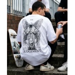 "Fate & Fortune" Serisi: Judgement Unisex Oversize Beyaz T-Shirt - Görsel 5